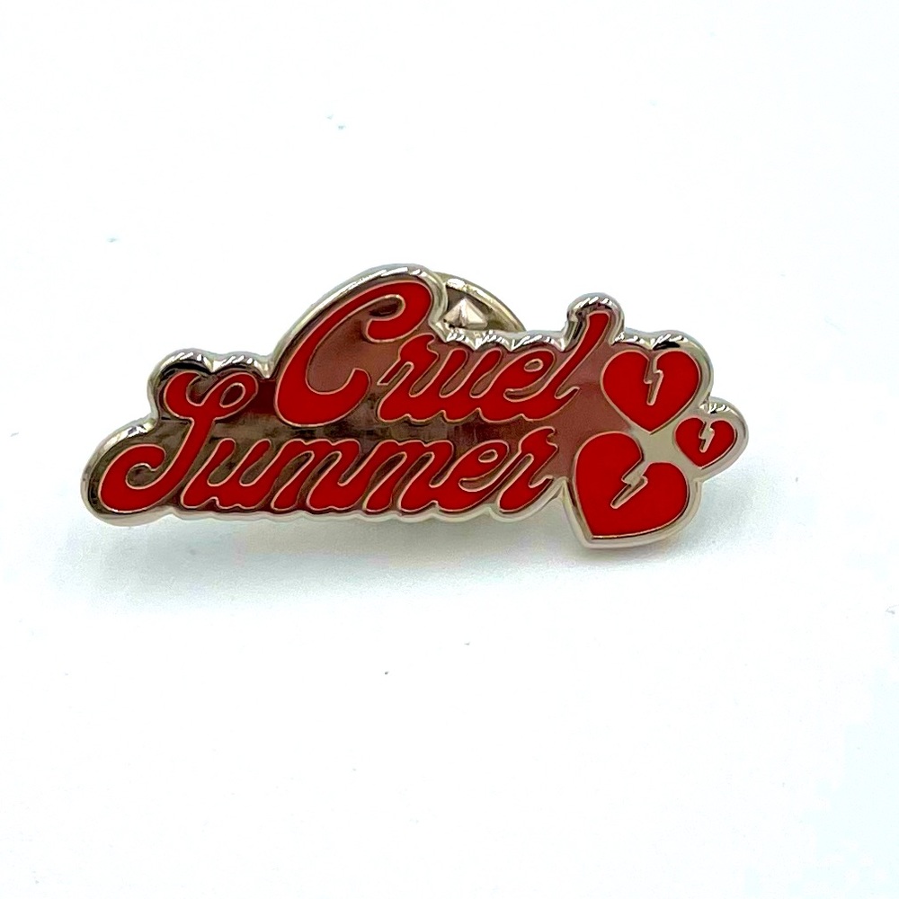 NEW! Taylor Swift Swiftie Red Gold Cruel Summer Enamel Brooch Pin